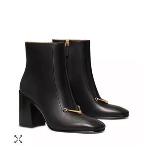 Tory Burch Equestrian Link booties black size 9